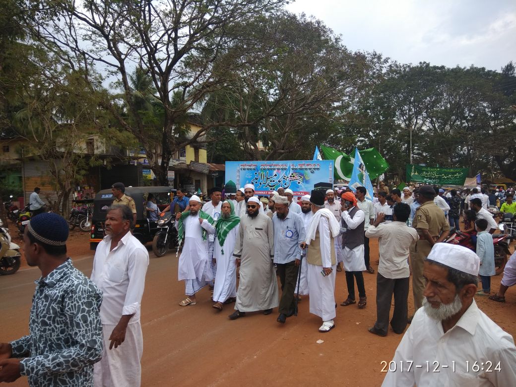 ಭಟ್ಕಳ:  ಸಂಭ್ರಮದ ಮೀಲಾದ್ ಮೆರವಣಿಗೆ